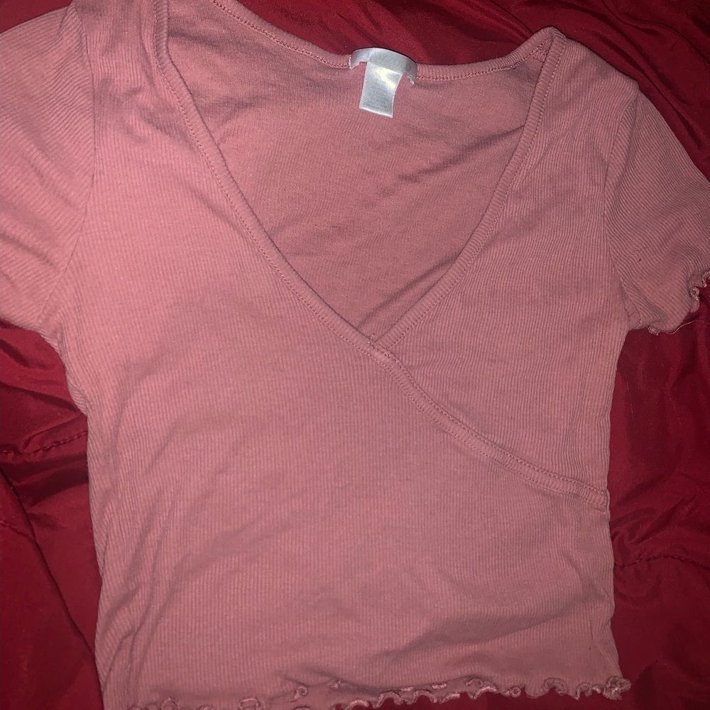 Pink crop top